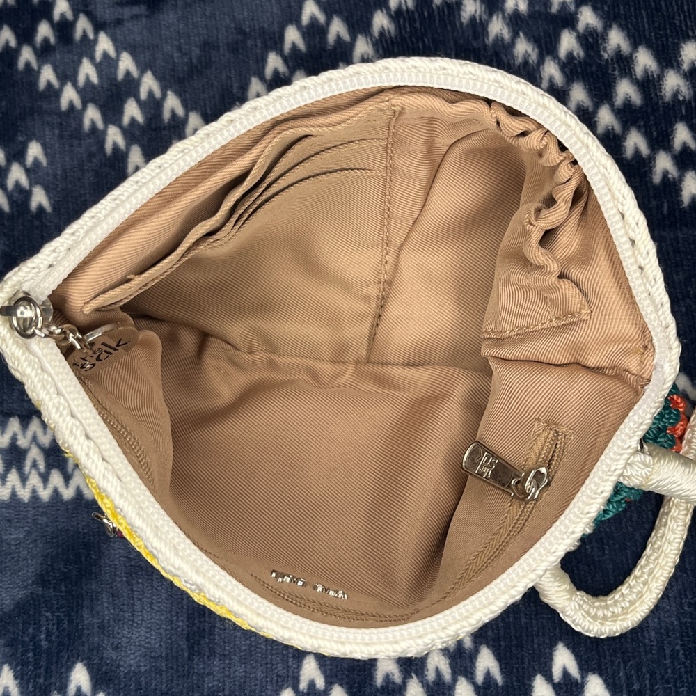 The Sak Rainbow Striped Clutch / Wristlet / Wallet - Picture 3 of 5